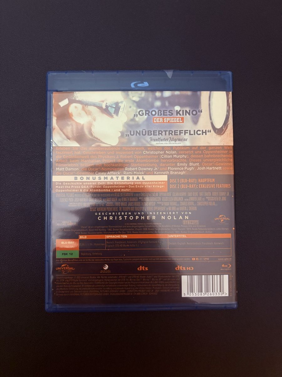 Alle DVDs: Oppenheimer – Blu-ray – Gebraucht aus Winterthur von Bruce_Wayne_22 1