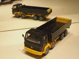 Mercedes Kipplaster schwarz-gelb - Siku
