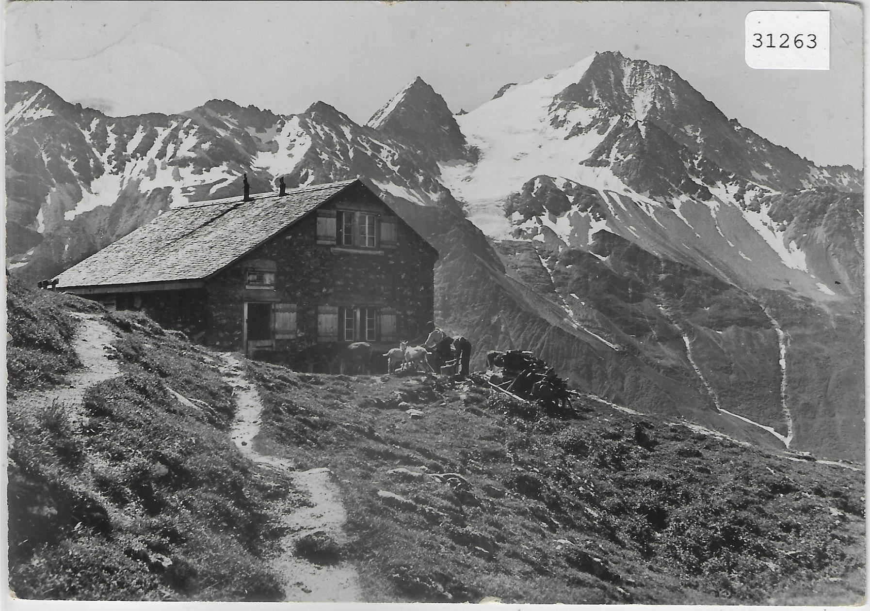 Ansichtskarten: Winggällenhütte mit Oberalpstock – Gebraucht aus Ettingen von Kartenplanet