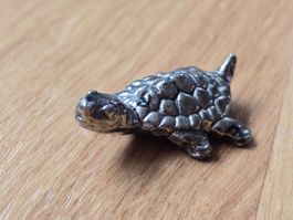 Kleine Schildkröte aus Metall, Deko