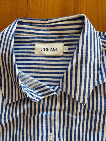 Cream Bluse gestreift blau weiss Grösse 36 neuwertig