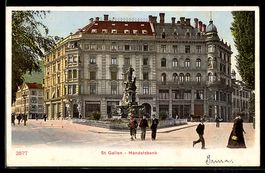 AK St. Gallen, Handelsbank mit Brunnen
