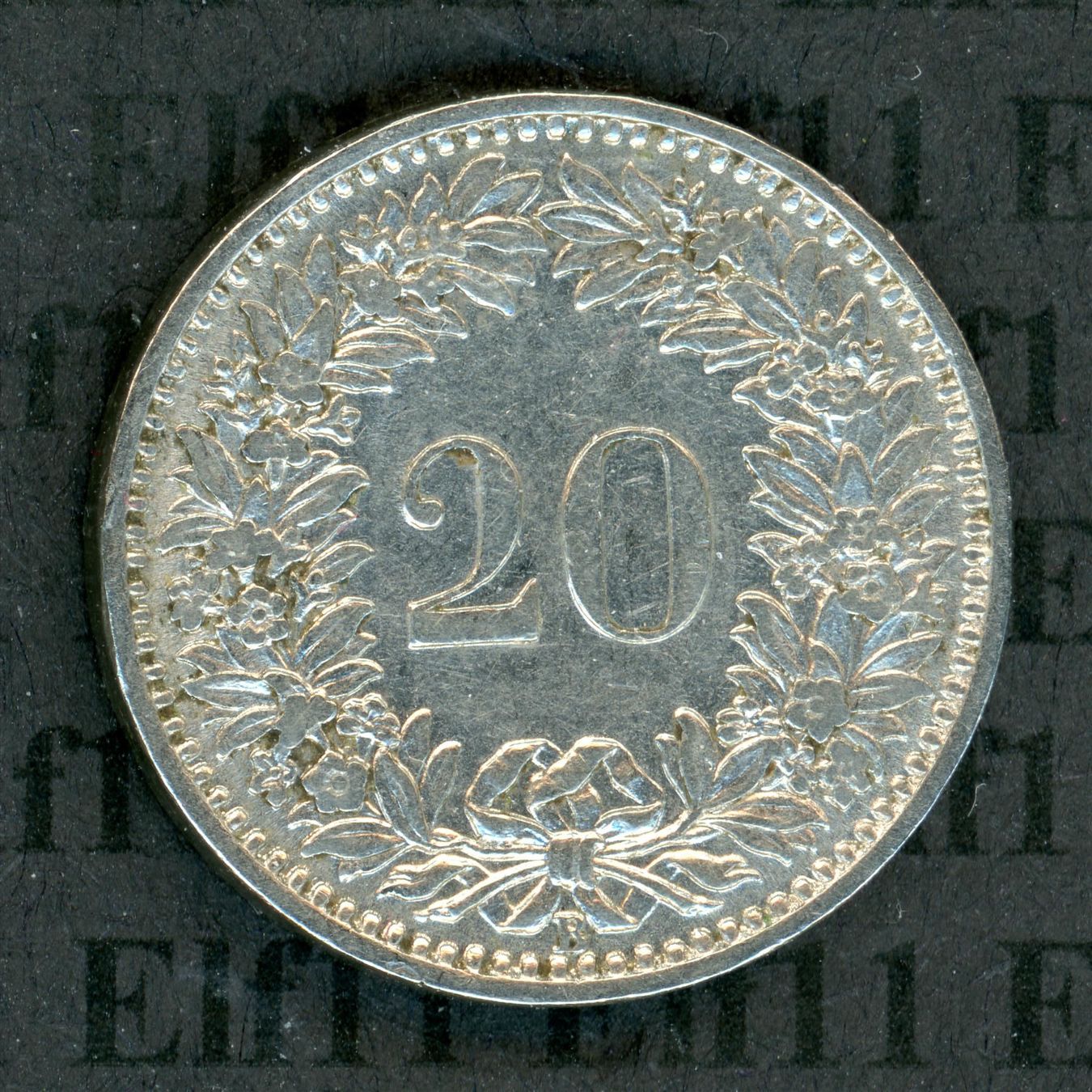 Tutti le monete: CHF___0.20 1909 ss 20 Rappen – Usato da Widnau venduto da Elf11 1
