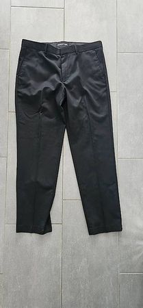 schwarze Anzugshose in Grösse 36/32