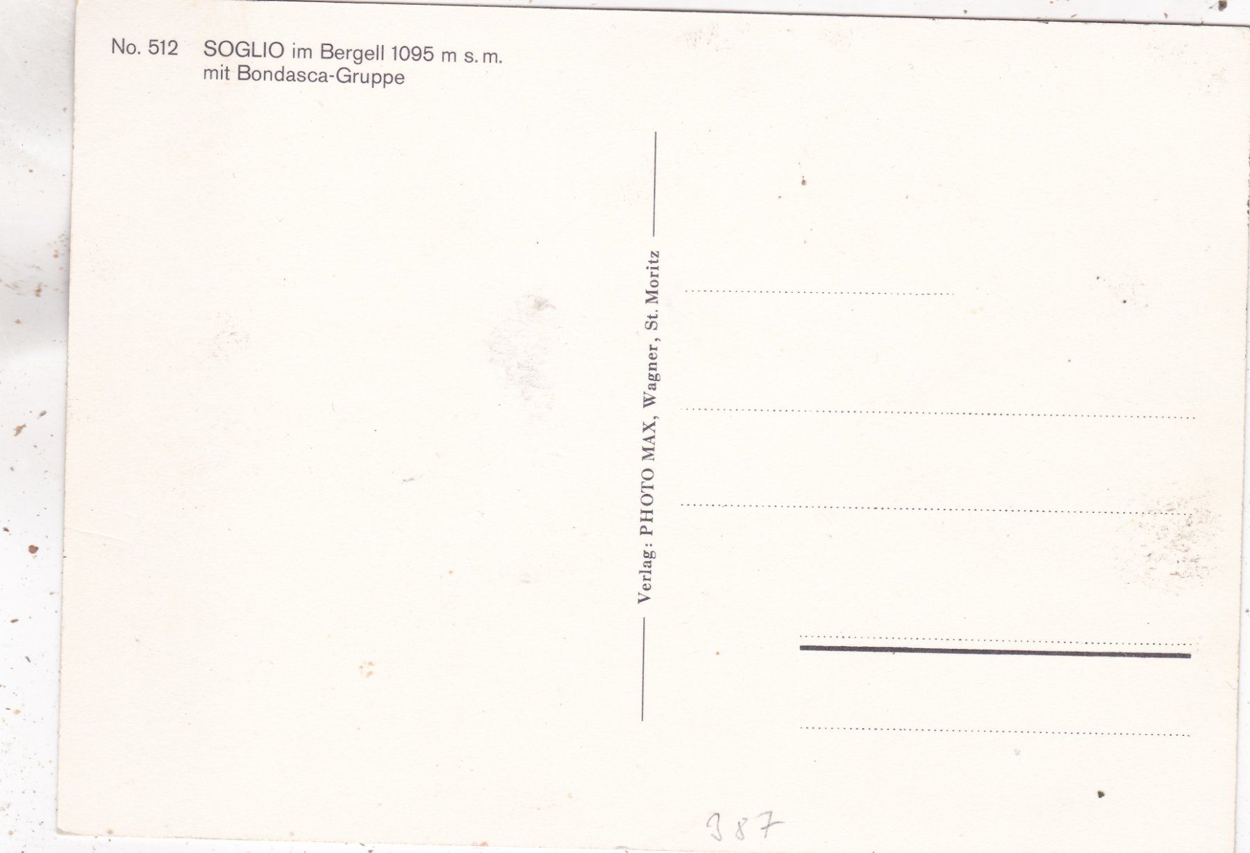 Cartoline postali: Soglio im Bergell – Usato da Herisau venduto da Lisegrat2008 1