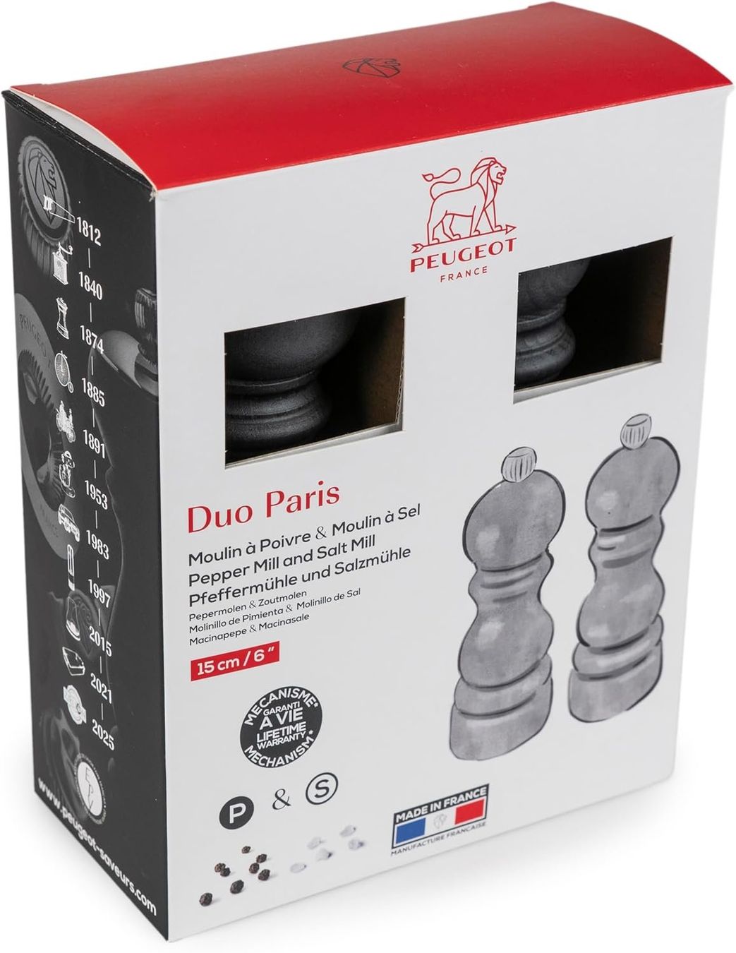 Set di piatti: Peugeot Salz & Pfeffermühle Graphit 15cm – Nuovo e nell'imballaggio originale da Suhr venduto da SchnapperCH 2