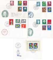 54 Stk. Pro Juventute FDCs ab 1958