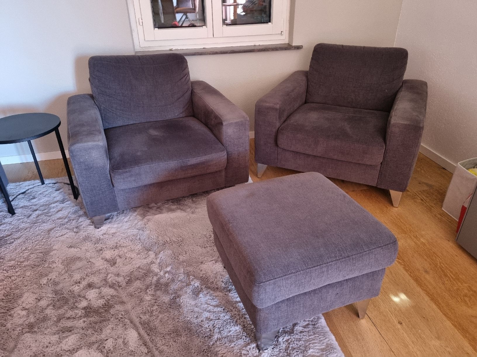Sofas: Sofa mit 2 Sesseln und 1 Hocker – D'occasion à Nussbaumen AG par Heike1314 2