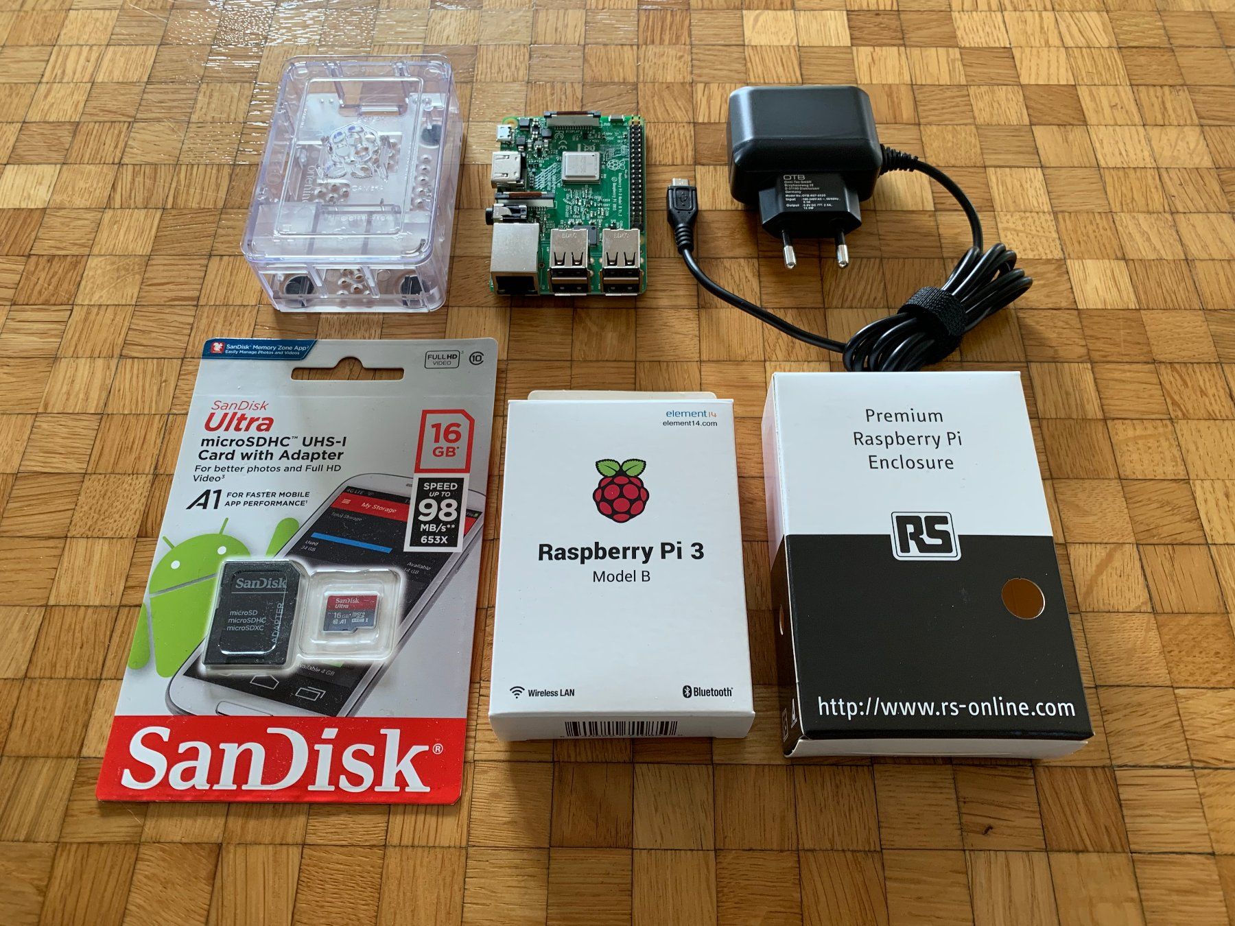 Raspberry Pi PCs: Raspberry Pi 3 Model B V1.2 mit SD-Karte, Netzteil, Gehäuse – Neu (gemäss Beschreibung) aus Liebefeld von  1