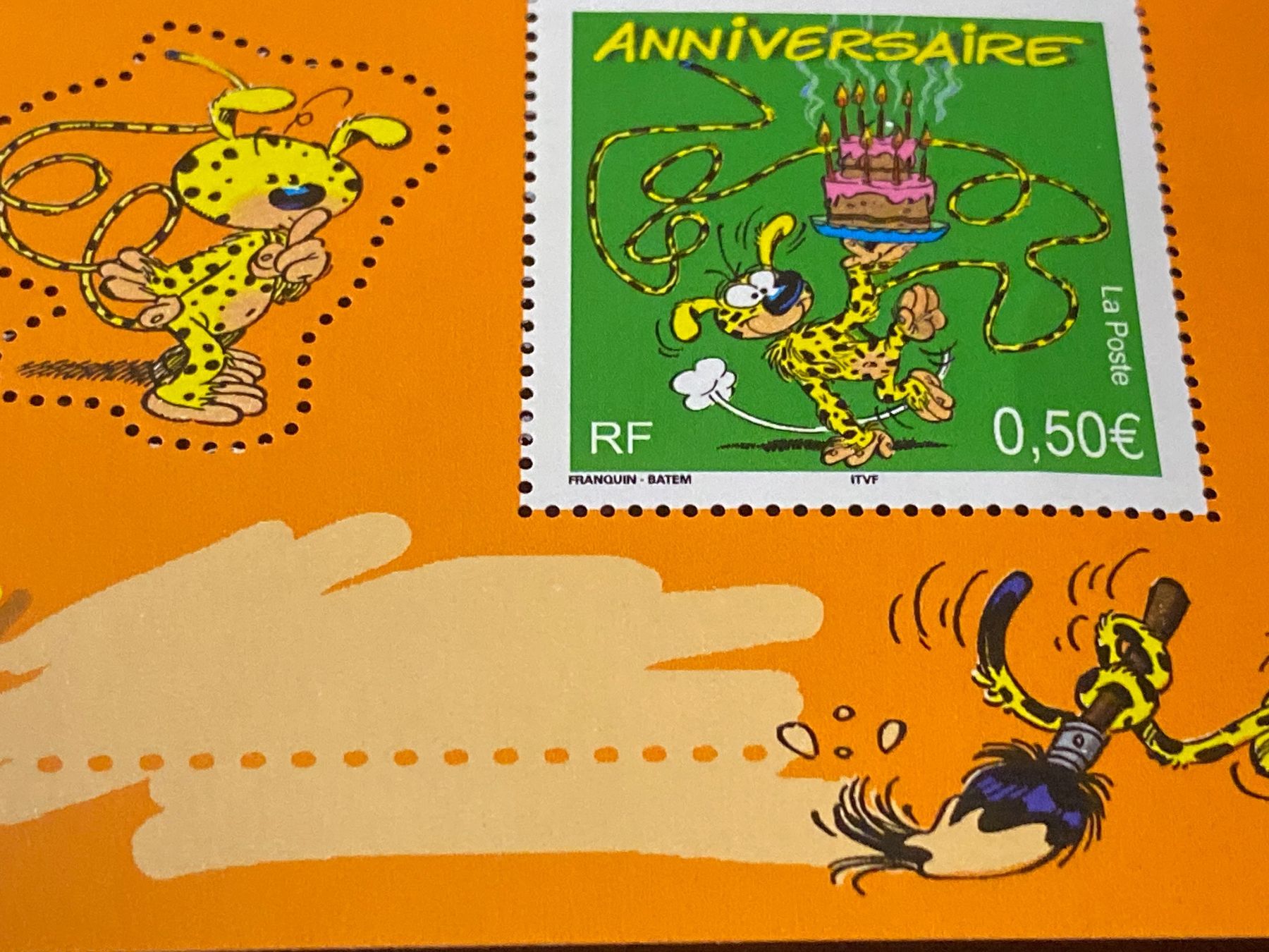 Fumetti: Timbre Marsipulami - Bloc 2003 – Usato da Fribourg venduto da Ldan 3