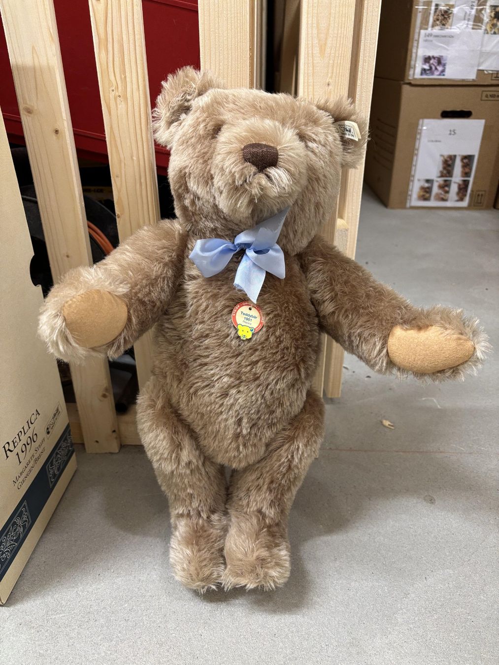 Steiff Bambole: STEIFF TEDDYBÄR 1951 CARAMEL 50cm – Nuovo (secondo la descrizione) da Kernenried venduto da larisu