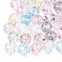 Acrylperlen mit Glitzer 7-8mm / 50St.