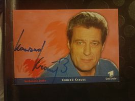 Konrad Krauss - handsigniert -verbotene Liebe - alte Karte