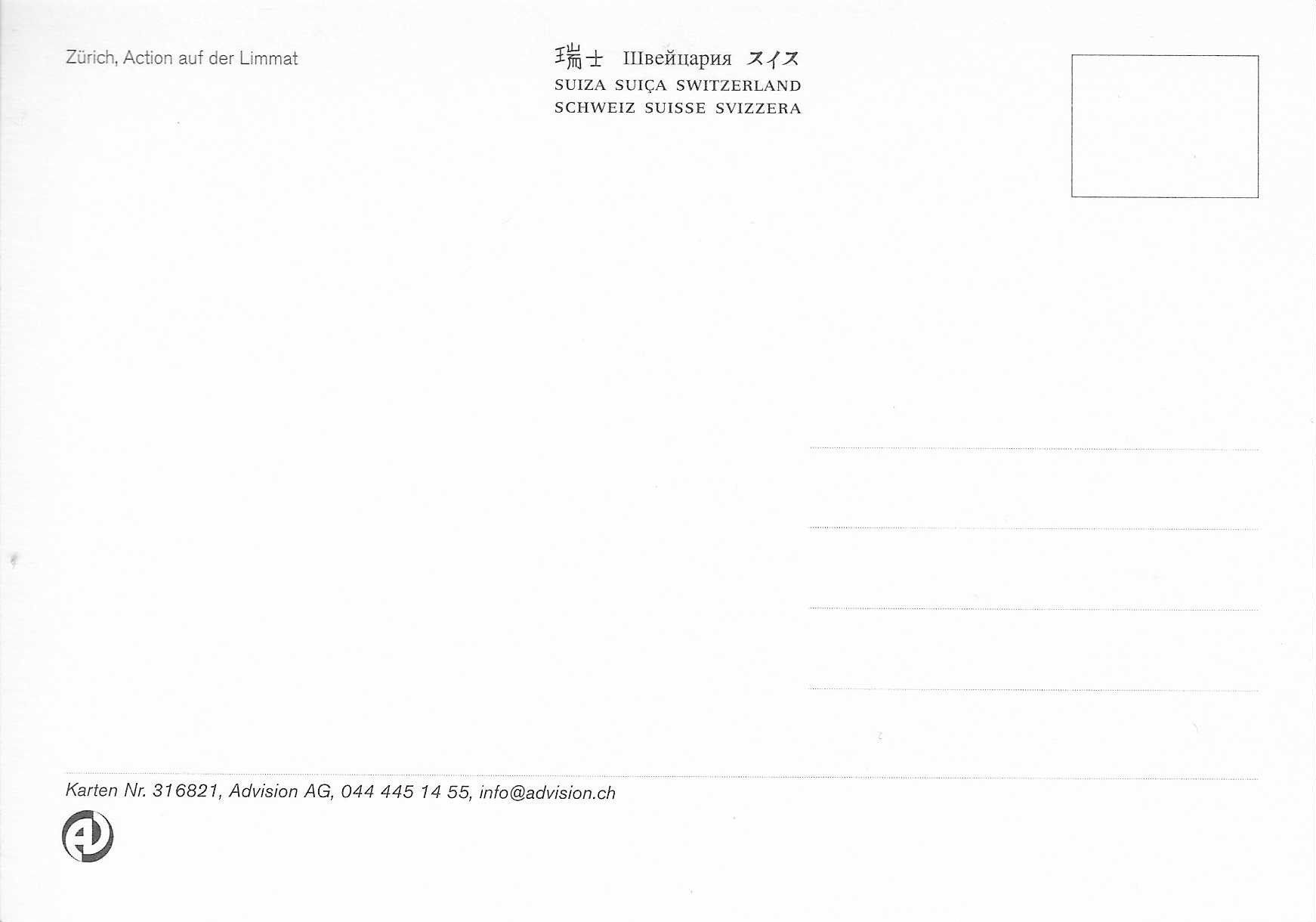 Cartoline postali: Zürich,Action auf der Limmat ZH – Nuovo (secondo la descrizione) da Rothrist venduto da Stranglehold 1