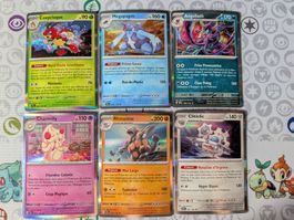 🇫🇷 Pokémon lot 6 cartes holo Couronne Stellaire (SCR) FR