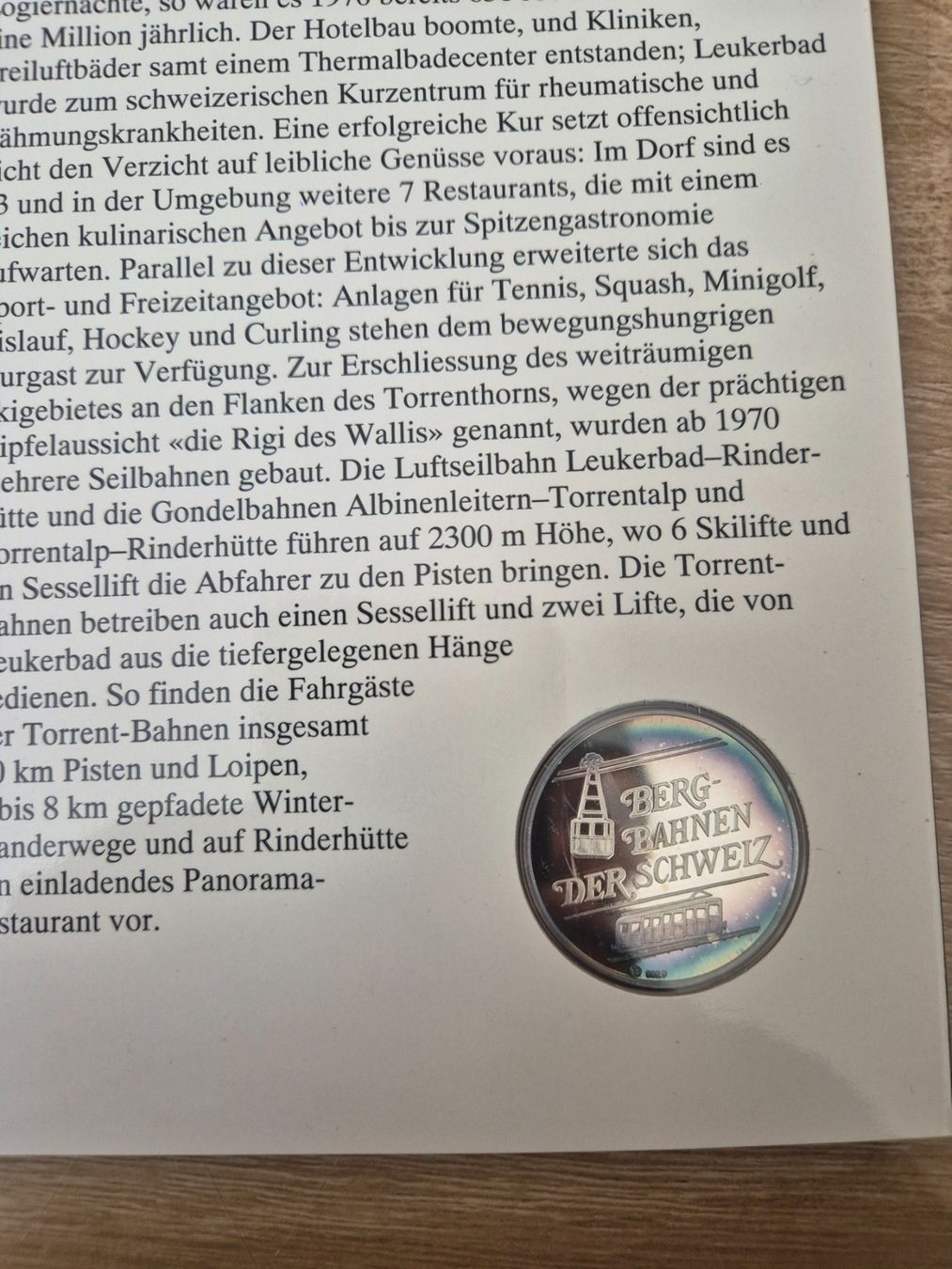 Medaglie: Bergbahnen der Schweiz - Torrent-Bahnen – Usato da Luzern venduto da Vreneli_1 2