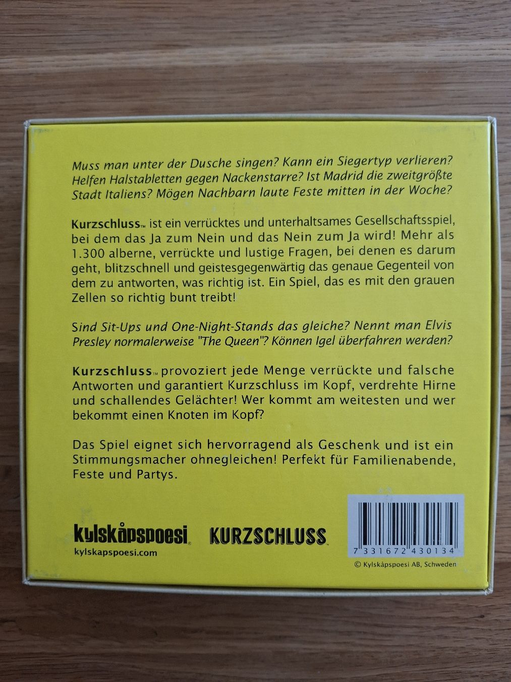 Spiele: Kurzschluss – Gebraucht aus Zürich von Vordermannd86 1