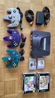 Nintendo N64 Konsole, 3x Controller, 4x Spiele