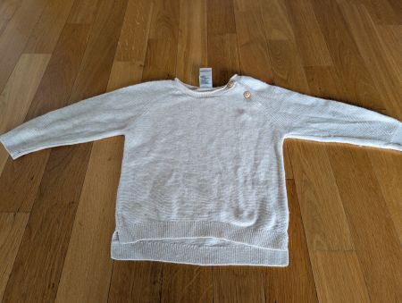Helle Strickjacke Gr. 80, 20% Wolle