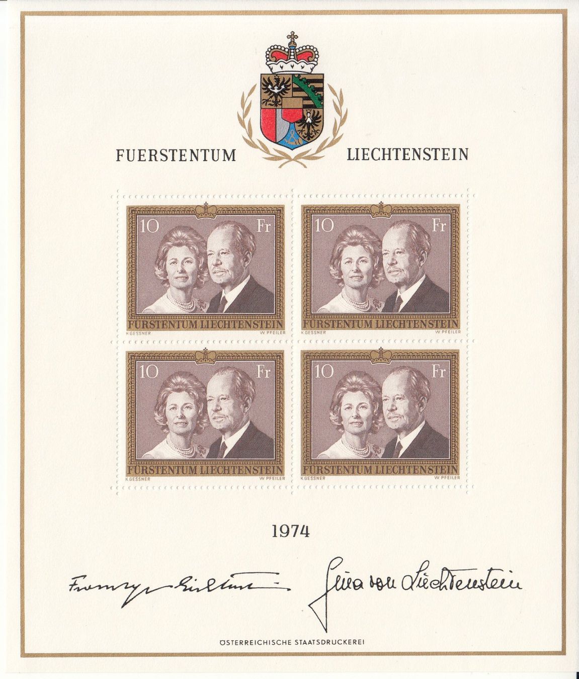 Tutti i francobolli: LBK 538 Kleinbogen postfrisch – Usato da Bürglen TG venduto da StampGraf
