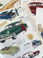 Ford - 4 Alte Werbungen / Anciennes publicités 1948/50