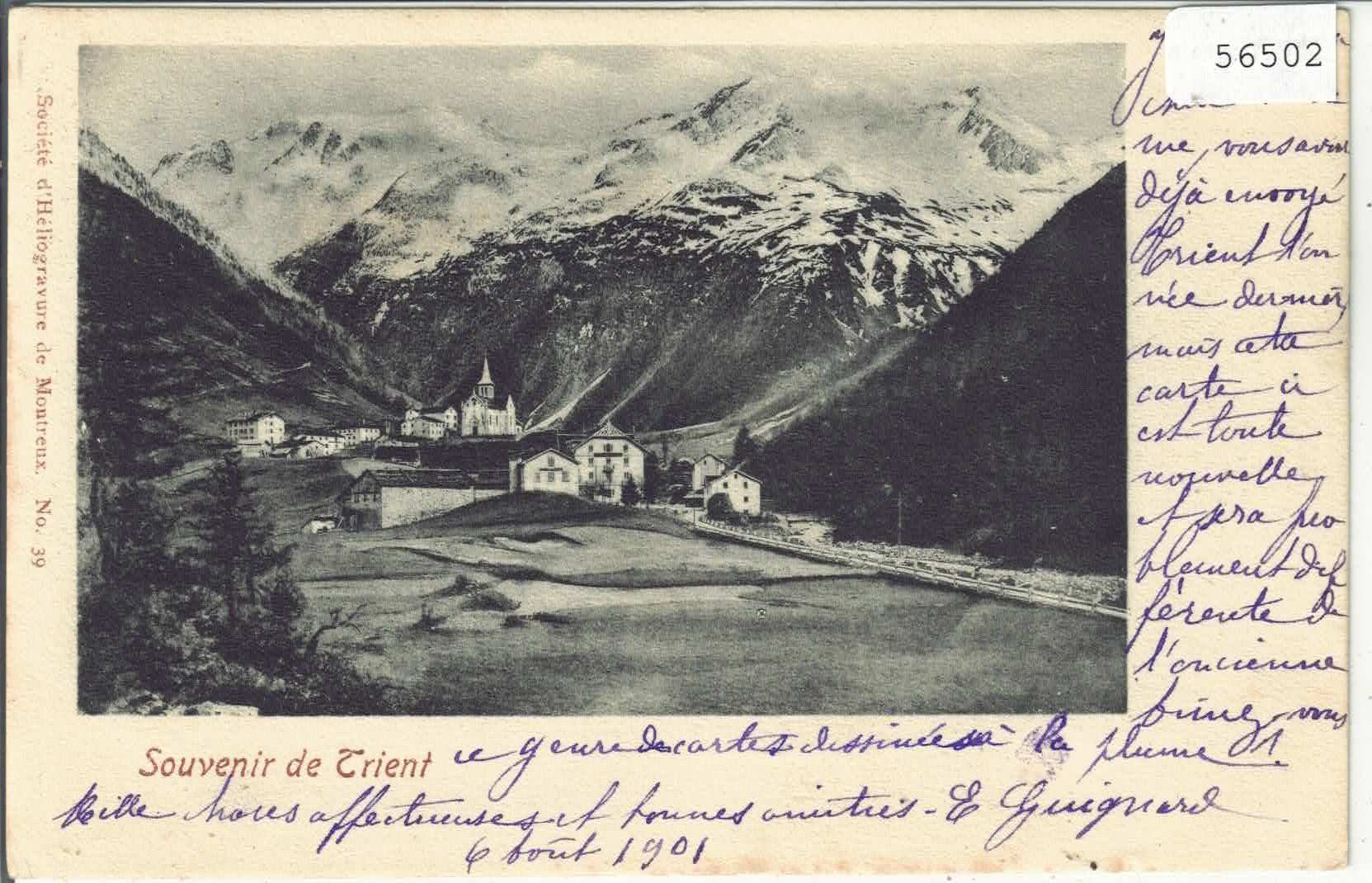 Ansichtskarten: Souvenir de Trient – Gebraucht aus Ettingen von Kartenplanet