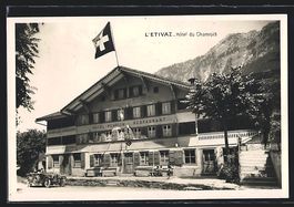 AK L'Etivaz, Hotel du Chamois, 1932
