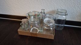 Diverse Einmachgläser in diversen Formen/Grössen