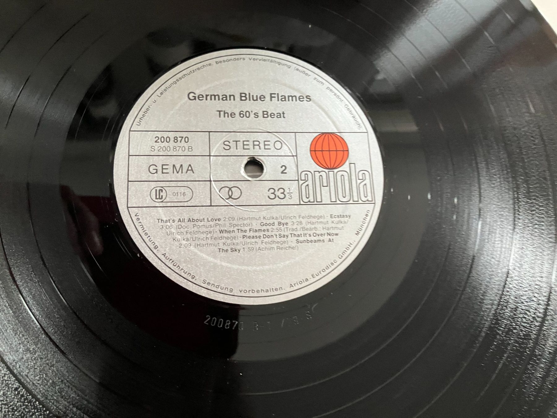 Dischi in vinile: German Blue Flames – Usato da Aarwangen venduto da Jukebox3 8