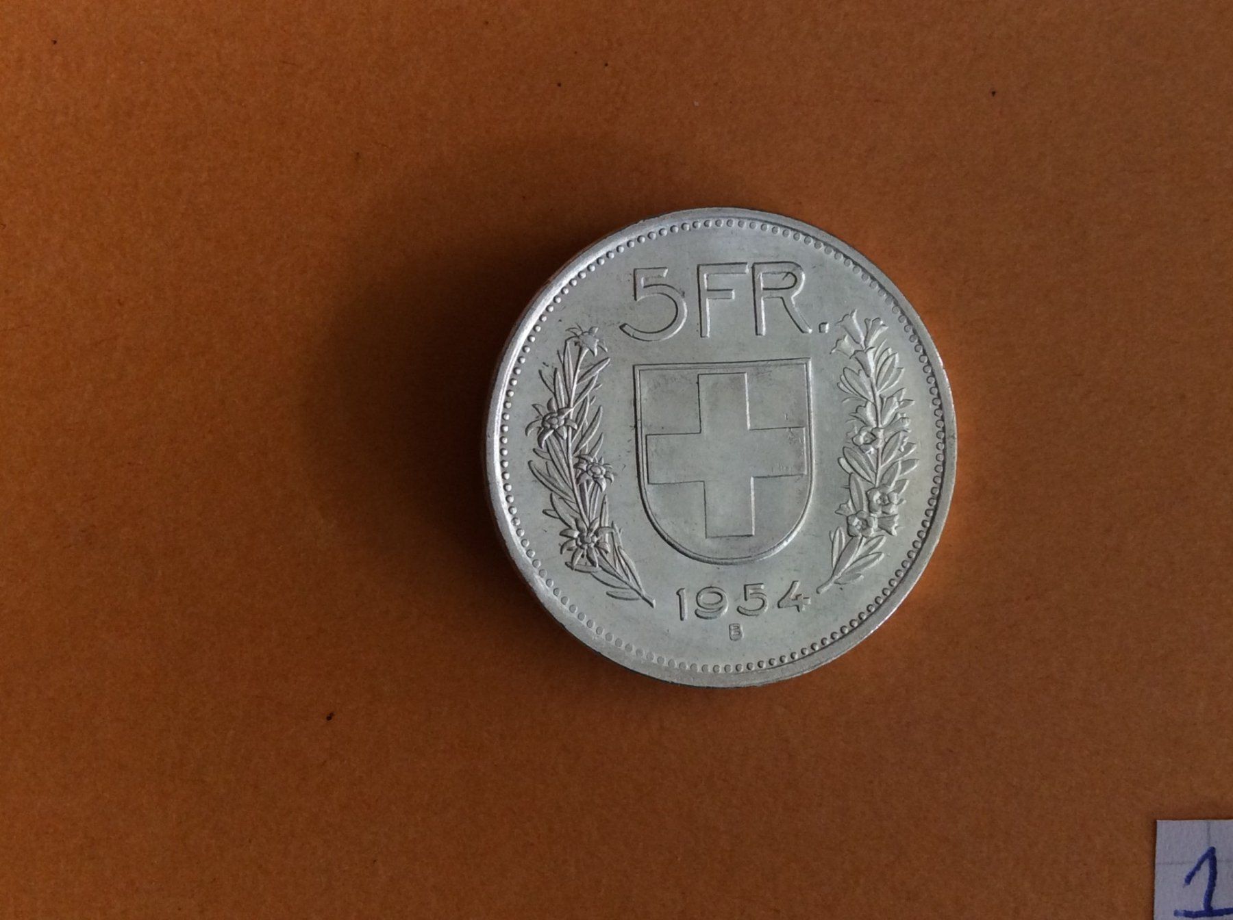 Alle Münzen: 5 francs  1954  Très belle – Gebraucht aus Genève von pie_fh2d