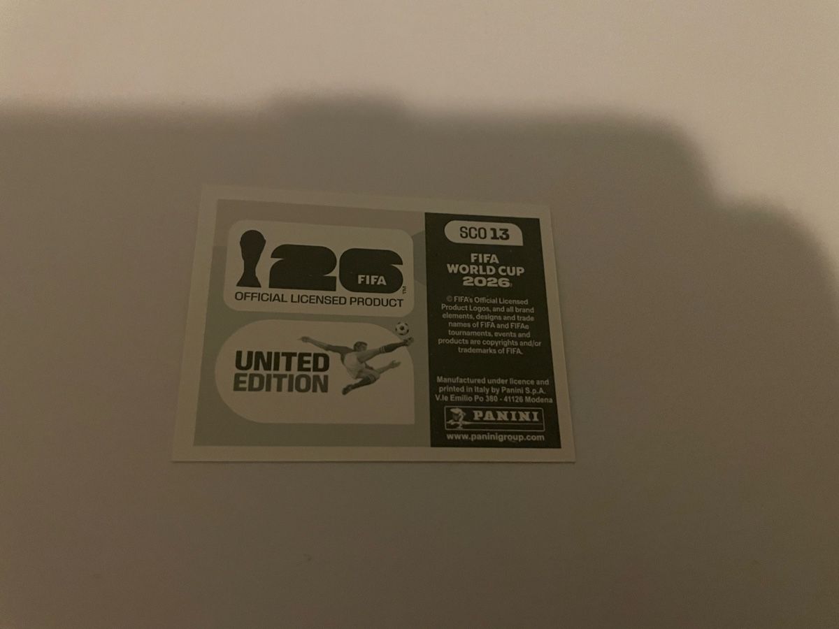 Panini Carte collezionabili: FIFA WM 2026 WE ARE Schottland SCO 13 – Nuovo (secondo la descrizione) da Winterthur venduto da Cobraforce 1