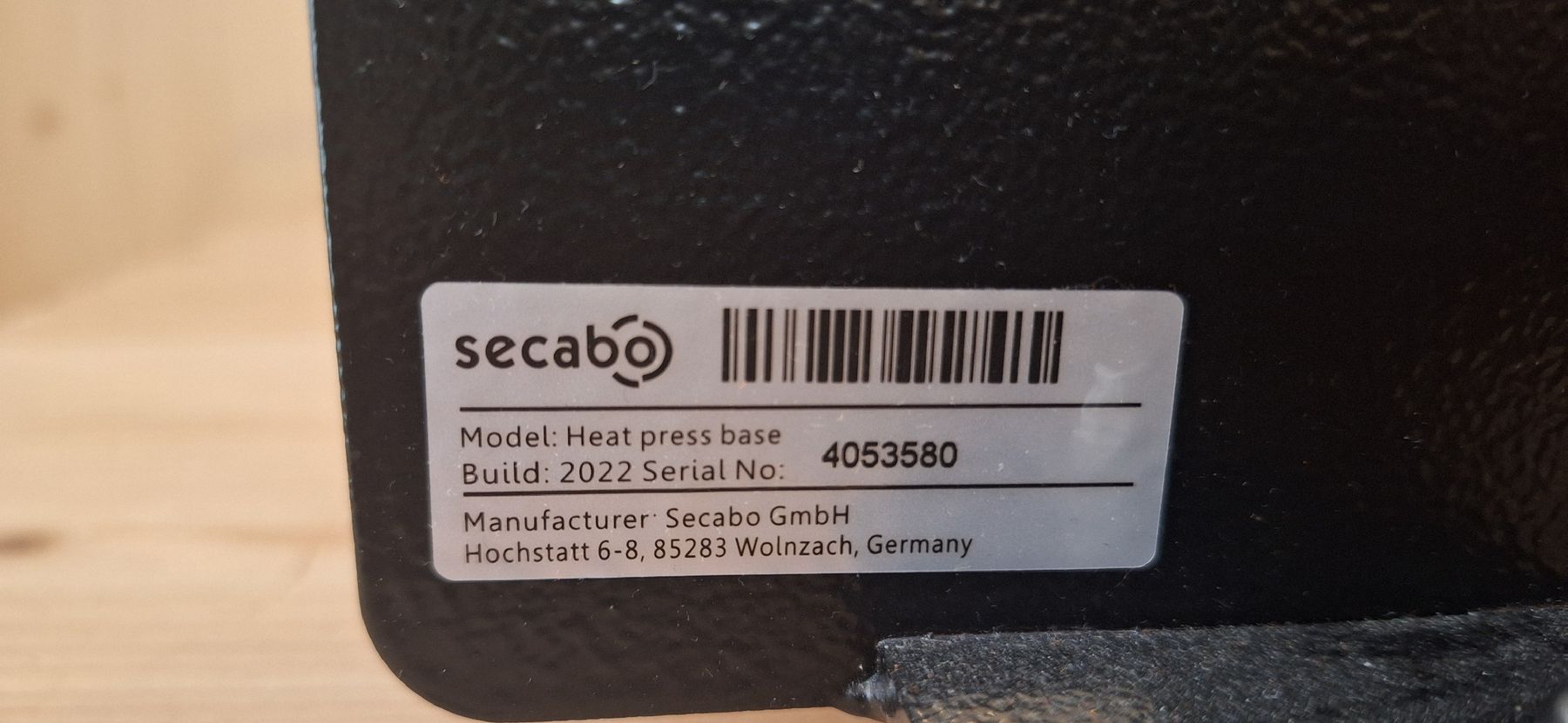 Tutte le macchine: Transferpresse TC7 lite Secabo 40 x 50cm – Usato da Grabs venduto da tschanny 2