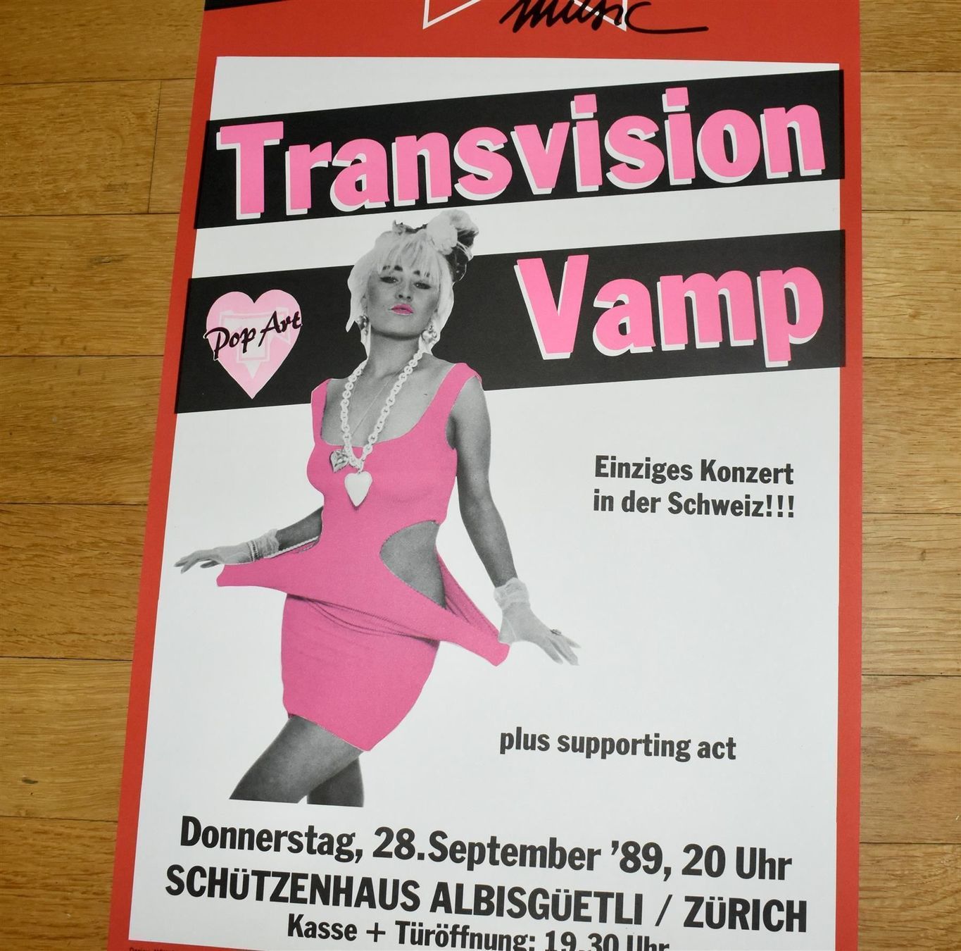 Dischi in vinile: TRANSVISION VAMP Konzert PLAKAT 1989 – Usato da Pfaffhausen venduto da mono_rec 2
