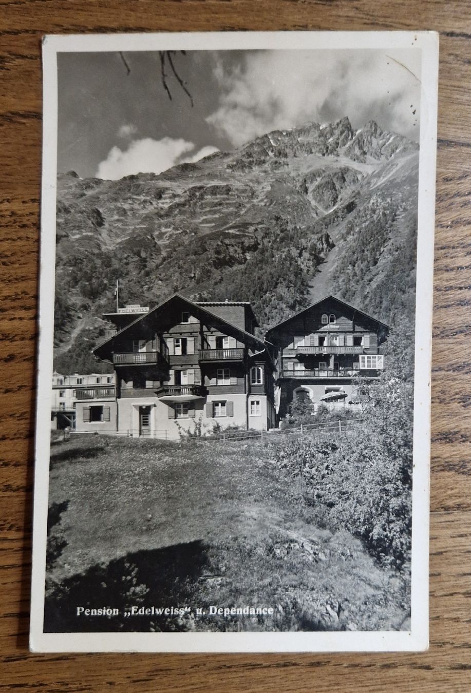 Cartoline postali: Pension Edelweiss, Juf, 1945 – Usato da Ebikon venduto da Donar50