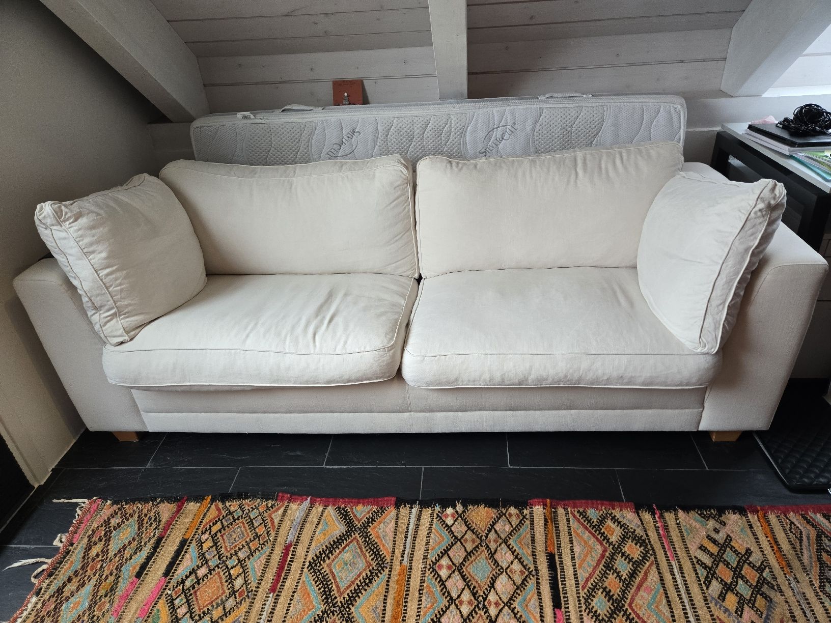 Divani: Minotti, Gemütliches helles 3-Sitzer Sofa, gepflegt – Usato da Gutenswil venduto da Spomi