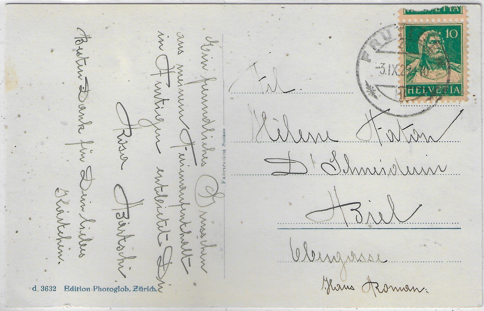 Cartoline postali: Frutigen mit Lötschenbergbahn-Viadukt – Usato da Ettingen venduto da Kartenplanet 1