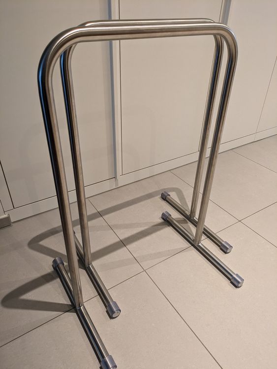 Barre Per Dip Parallele - Stazione Per Allenamento A Casa, Portata 170 Kg, Regolabile In Altezza - Foto 6