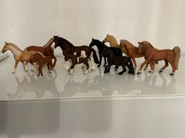 Schleich Pferde Sammlung, 10 Stück, Top Zustand,