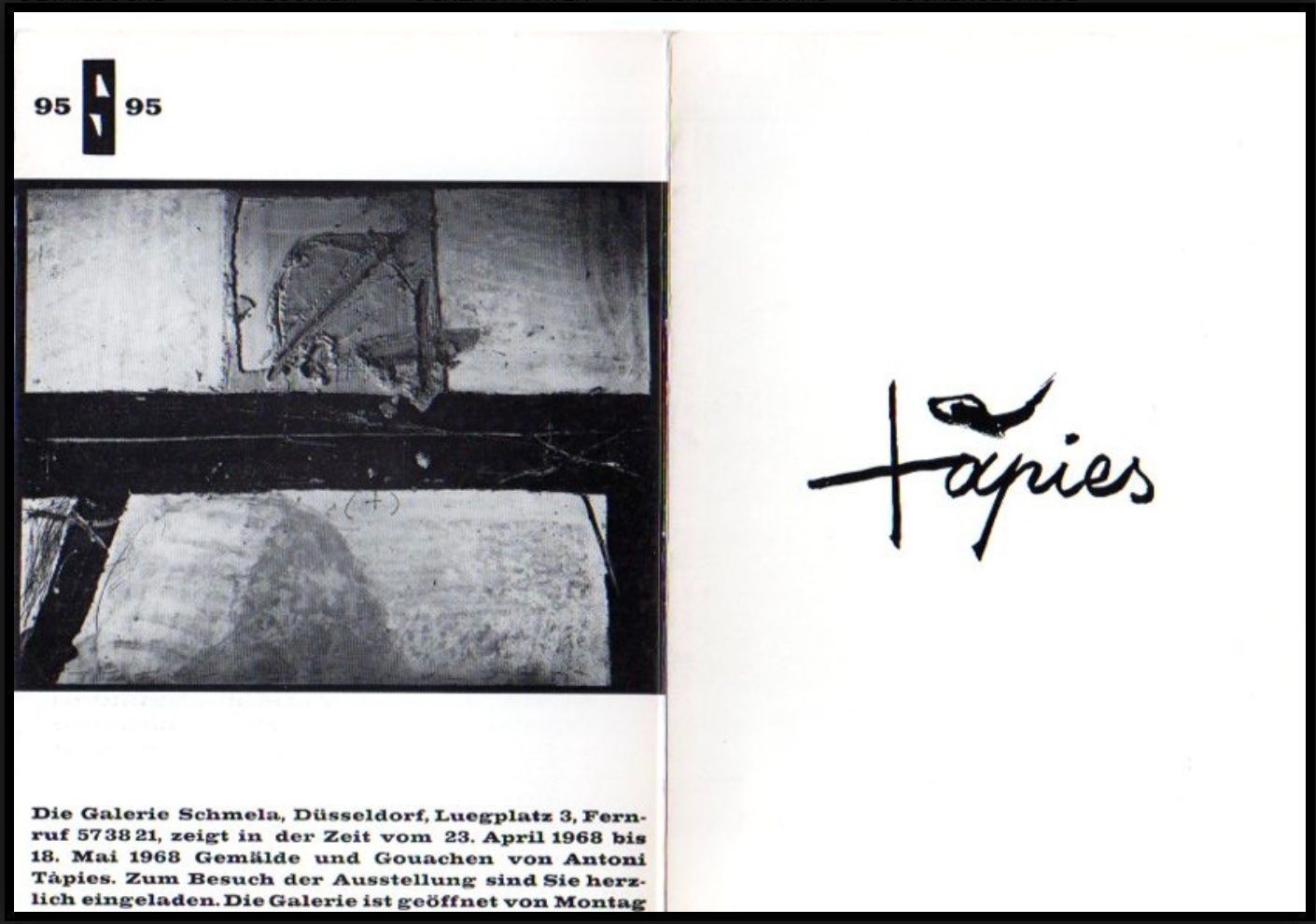 Grafica & Litografie: Tapies Antoni  - 1968 – Usato da Bern venduto da Artbrokerswitzerland