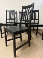 6 schwarze Esszimmerstühle IKEA PINNTORP