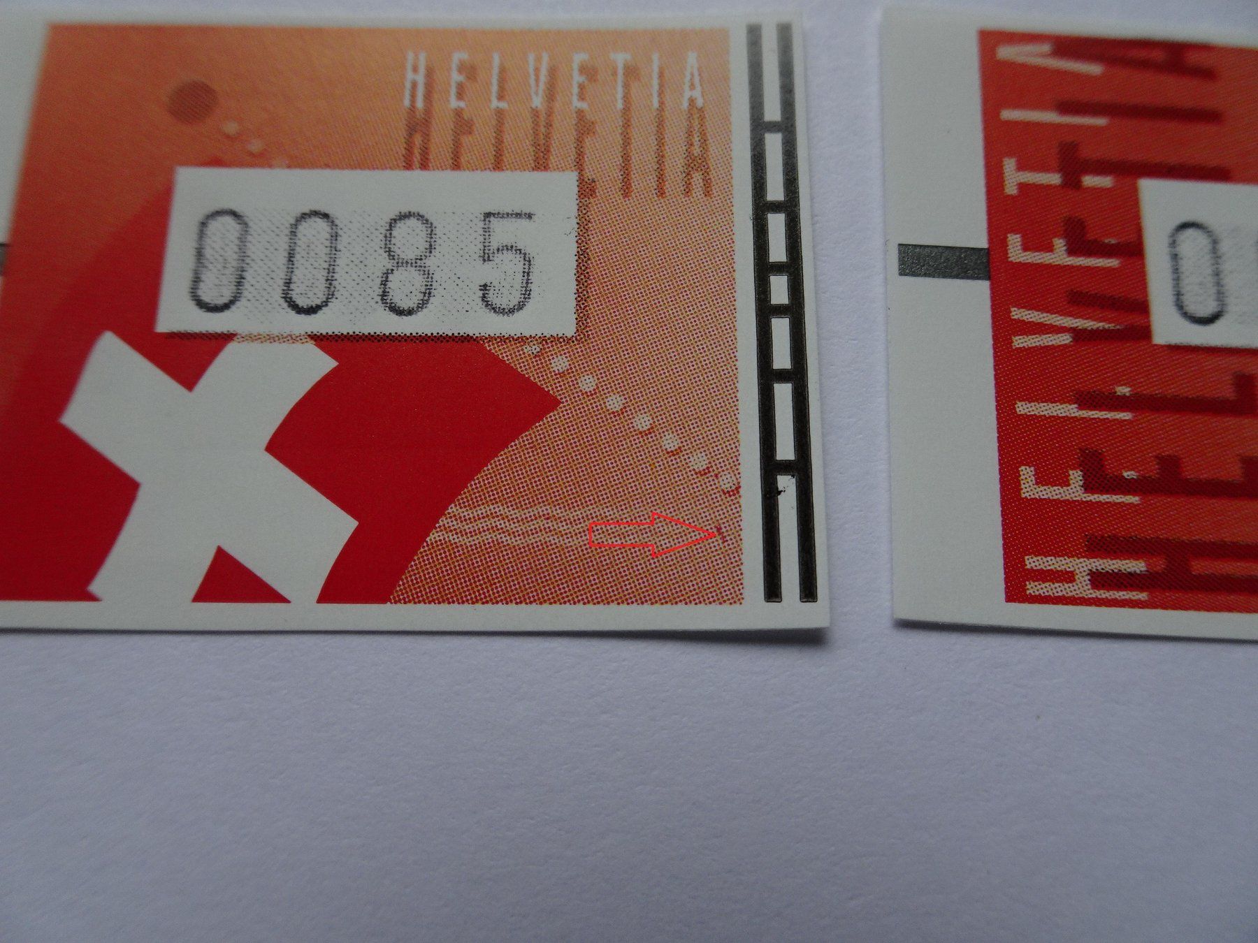 Tutti i francobolli: ATM-Typ 2005* mit Abart – Nuovo (secondo la descrizione) da Aadorf venduto da Chnorli-Furz 1