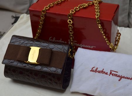 Salvatore Ferragamo Croco Tasche / sac