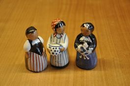 Keramikfiguren Bauern SET 1 HANDARBEIT, handbemalt, CH-Bern