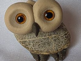 Eule Figur Naturstein Handgemacht wunder schön sie Foto