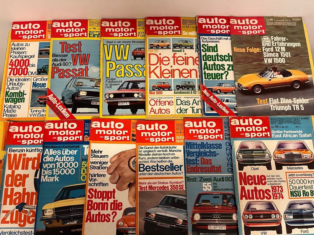 12 Stück 70er Jahre Auto Motor und Sport Magazine Kaufen auf Ricardo