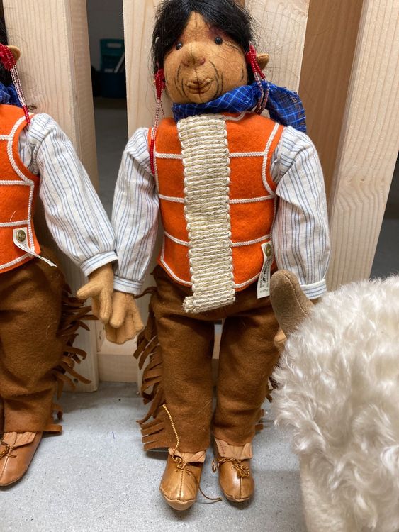 STEIFF Filzpuppe INDIANER MIT BÜFFEL | Kaufen auf Ricardo