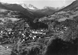 Schiers (GR) Panorama con montagne G