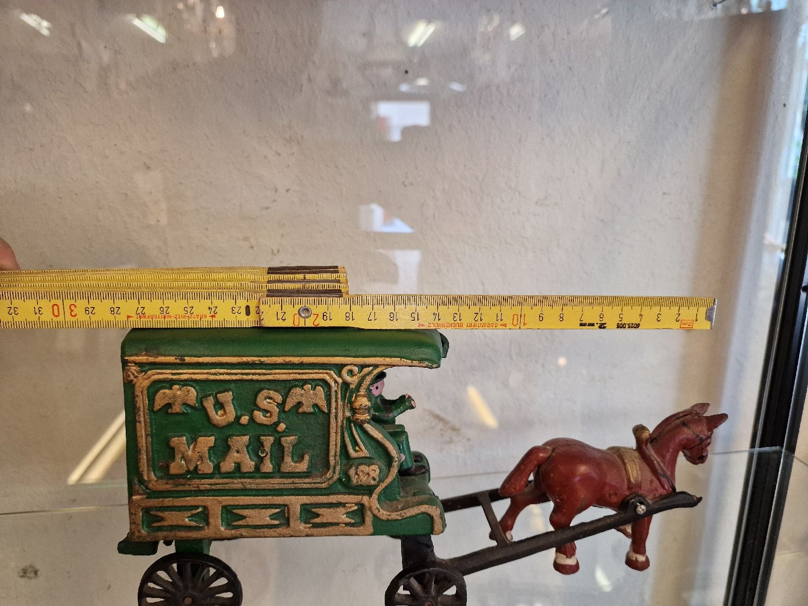 Giocattoli: Spielfigur US Mail Postkutsche mit Pferd Gusseisen – Usato da BERN venduto da Intarsia 9