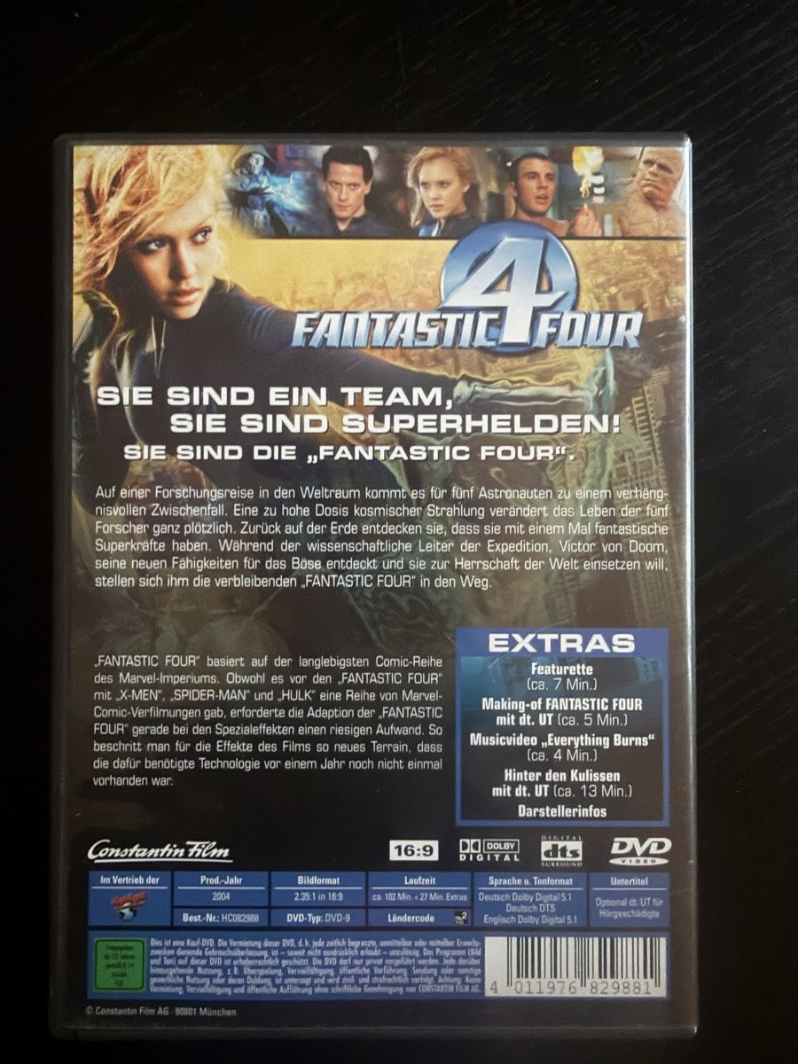 Tutti i DVDs: Fantastic Four guter Zustand – Usato da Lausen venduto da EisAmStiel94 1