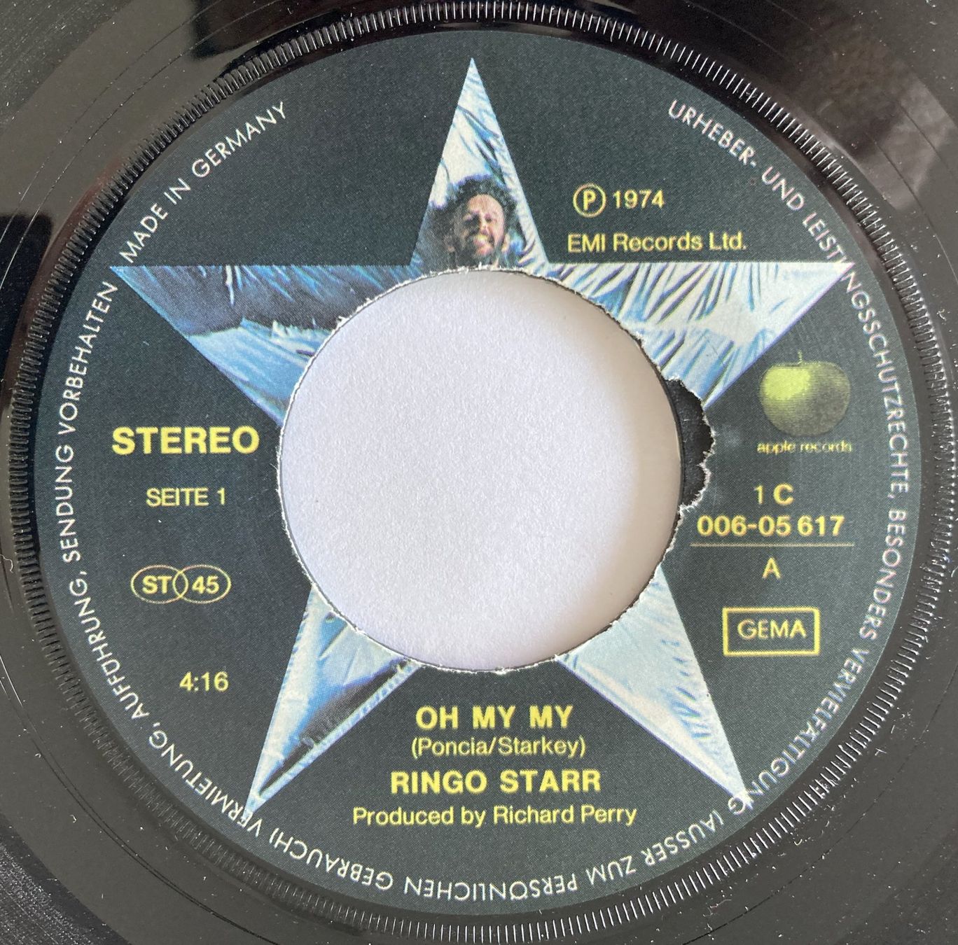 Schallplatten: BEATLES / RINGO STARR - OH MY MY – Gebraucht aus Bottens von hotter-than-hell 2